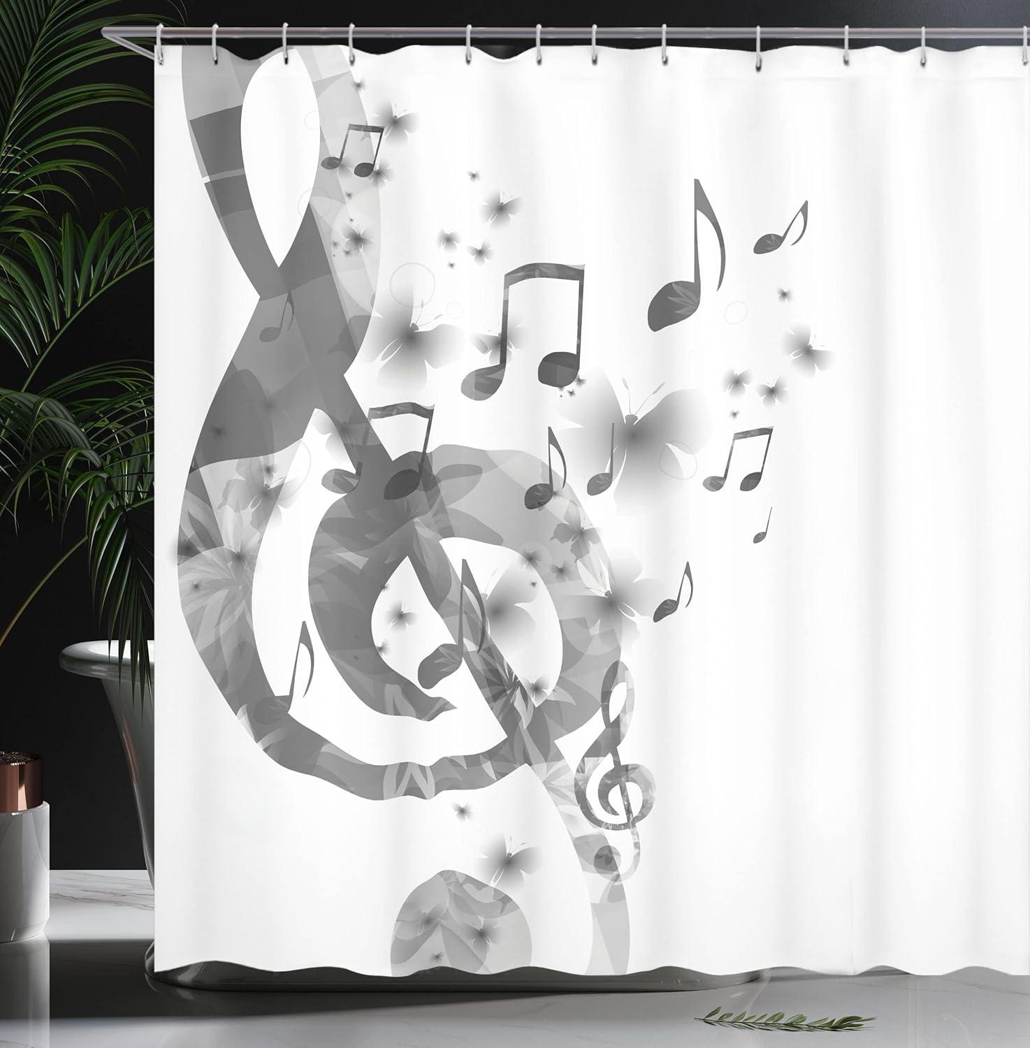 imageAmbesonne Sports Shower Curtain Cartoon Soccer Balls Showing Various Expressions Bored Laughing Happy Smiley Cloth Fabric Bathroom Decor Set with Hooks 69 W x 75 L White BlackWhite Grey