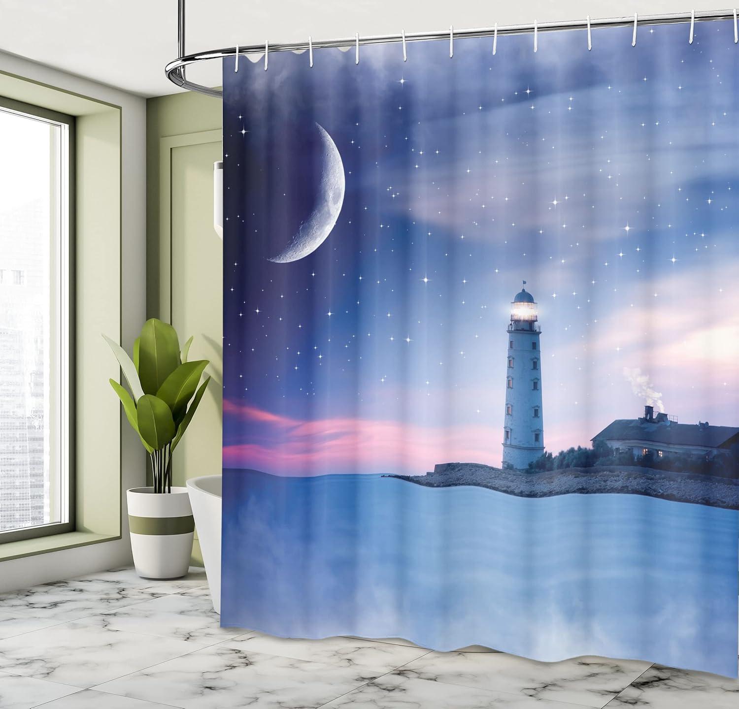 imageAmbesonne Sports Shower Curtain Cartoon Soccer Balls Showing Various Expressions Bored Laughing Happy Smiley Cloth Fabric Bathroom Decor Set with Hooks 69 W x 75 L White BlackPink Blue