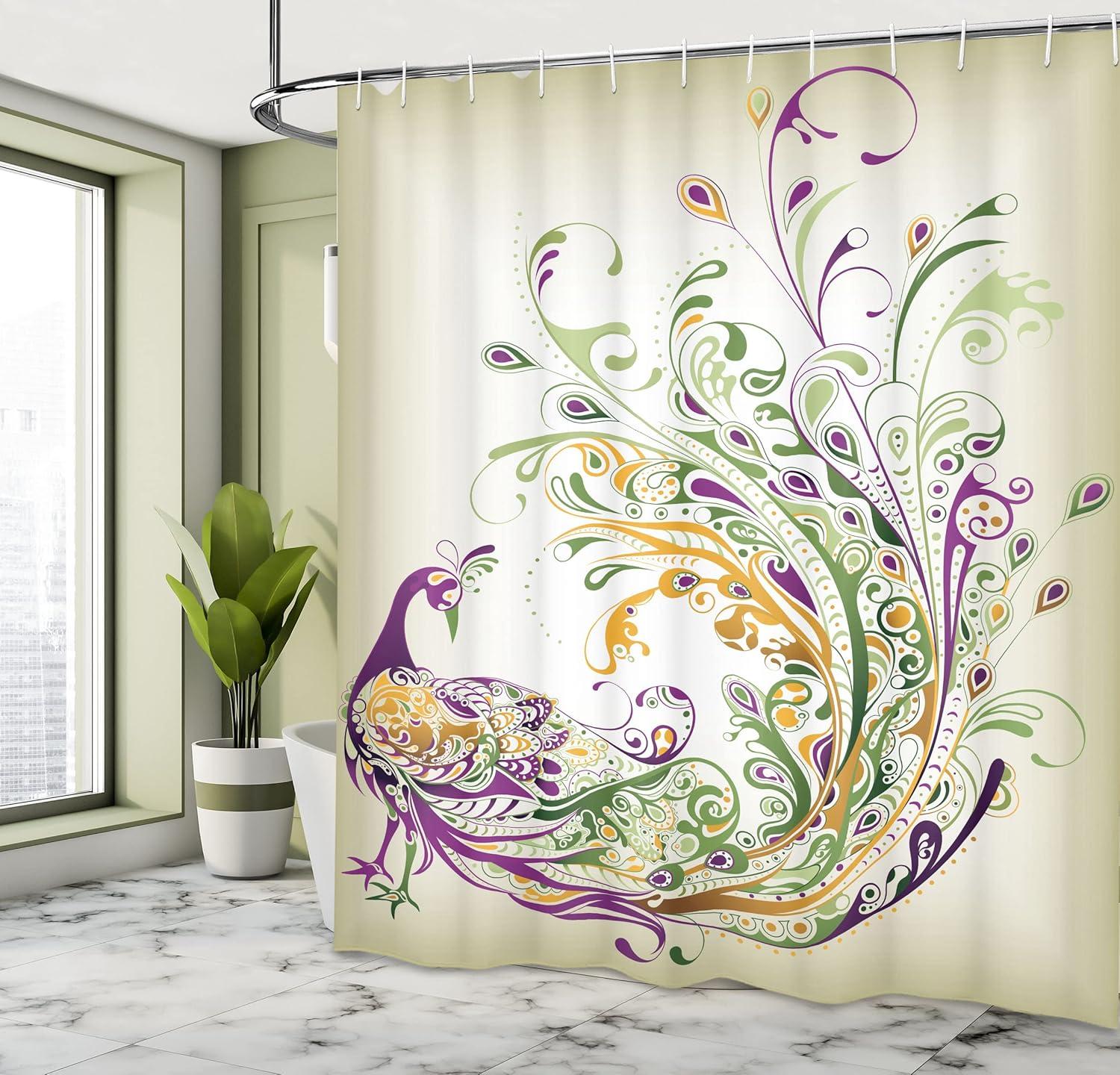 imageAmbesonne Sports Shower Curtain Cartoon Soccer Balls Showing Various Expressions Bored Laughing Happy Smiley Cloth Fabric Bathroom Decor Set with Hooks 69 W x 75 L White BlackMarigold Purple