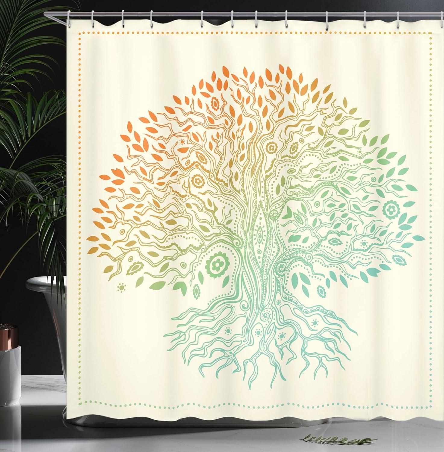 imageAmbesonne Sports Shower Curtain Cartoon Soccer Balls Showing Various Expressions Bored Laughing Happy Smiley Cloth Fabric Bathroom Decor Set with Hooks 69 W x 75 L White BlackSeafoam Orange