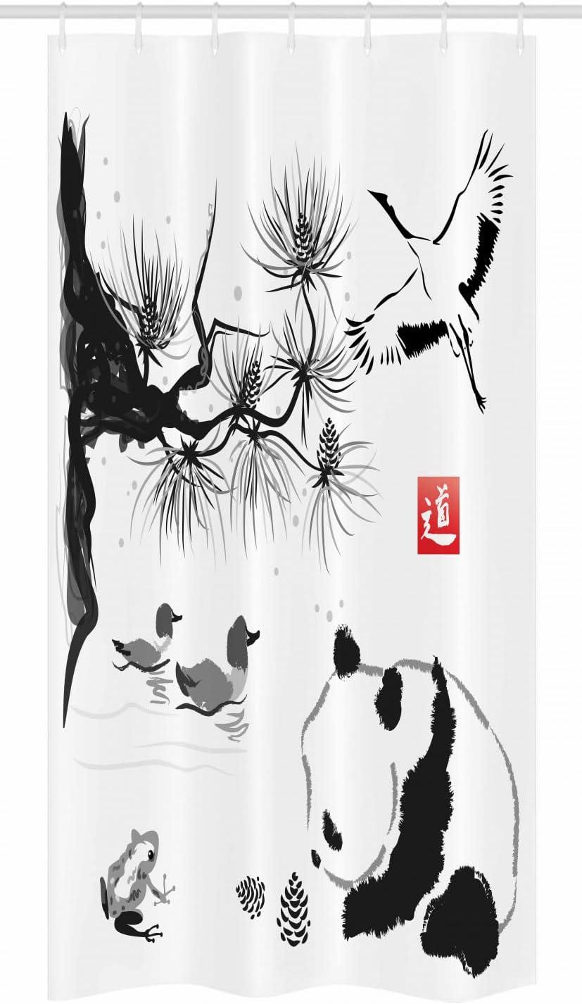 imageAmbesonne Sports Shower Curtain Cartoon Soccer Balls Showing Various Expressions Bored Laughing Happy Smiley Cloth Fabric Bathroom Decor Set with Hooks 69 W x 75 L White BlackCream Grey