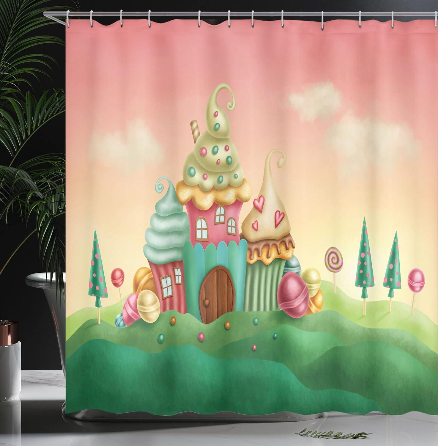 imageAmbesonne Sports Shower Curtain Cartoon Soccer Balls Showing Various Expressions Bored Laughing Happy Smiley Cloth Fabric Bathroom Decor Set with Hooks 69 W x 75 L White BlackCoral Green