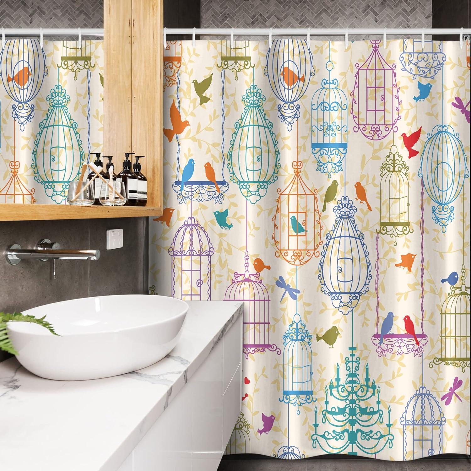 imageAmbesonne Sports Shower Curtain Cartoon Soccer Balls Showing Various Expressions Bored Laughing Happy Smiley Cloth Fabric Bathroom Decor Set with Hooks 69 W x 75 L White BlackPurple Green