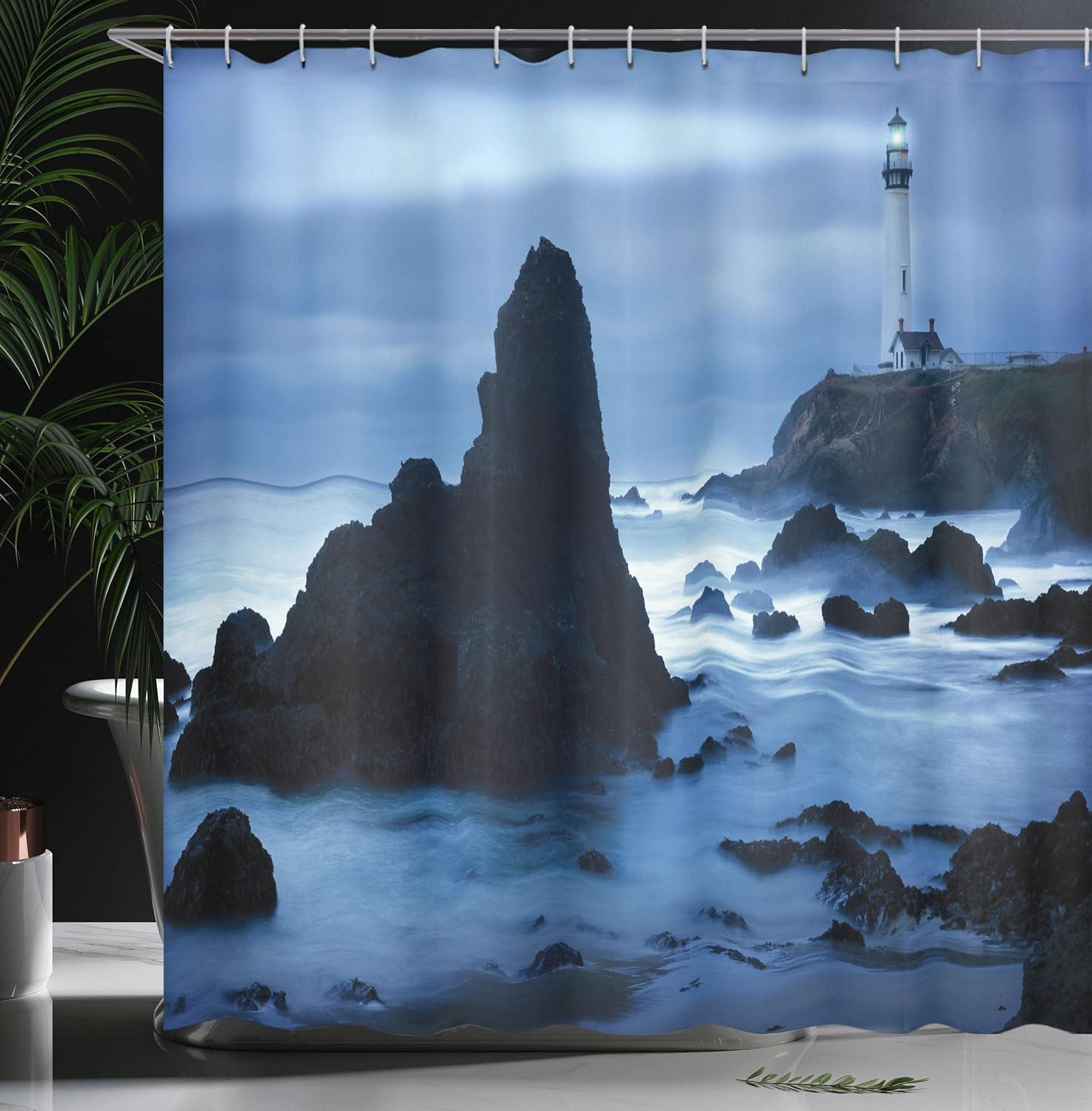 imageAmbesonne Sports Shower Curtain Cartoon Soccer Balls Showing Various Expressions Bored Laughing Happy Smiley Cloth Fabric Bathroom Decor Set with Hooks 69 W x 75 L White BlackDark Blue