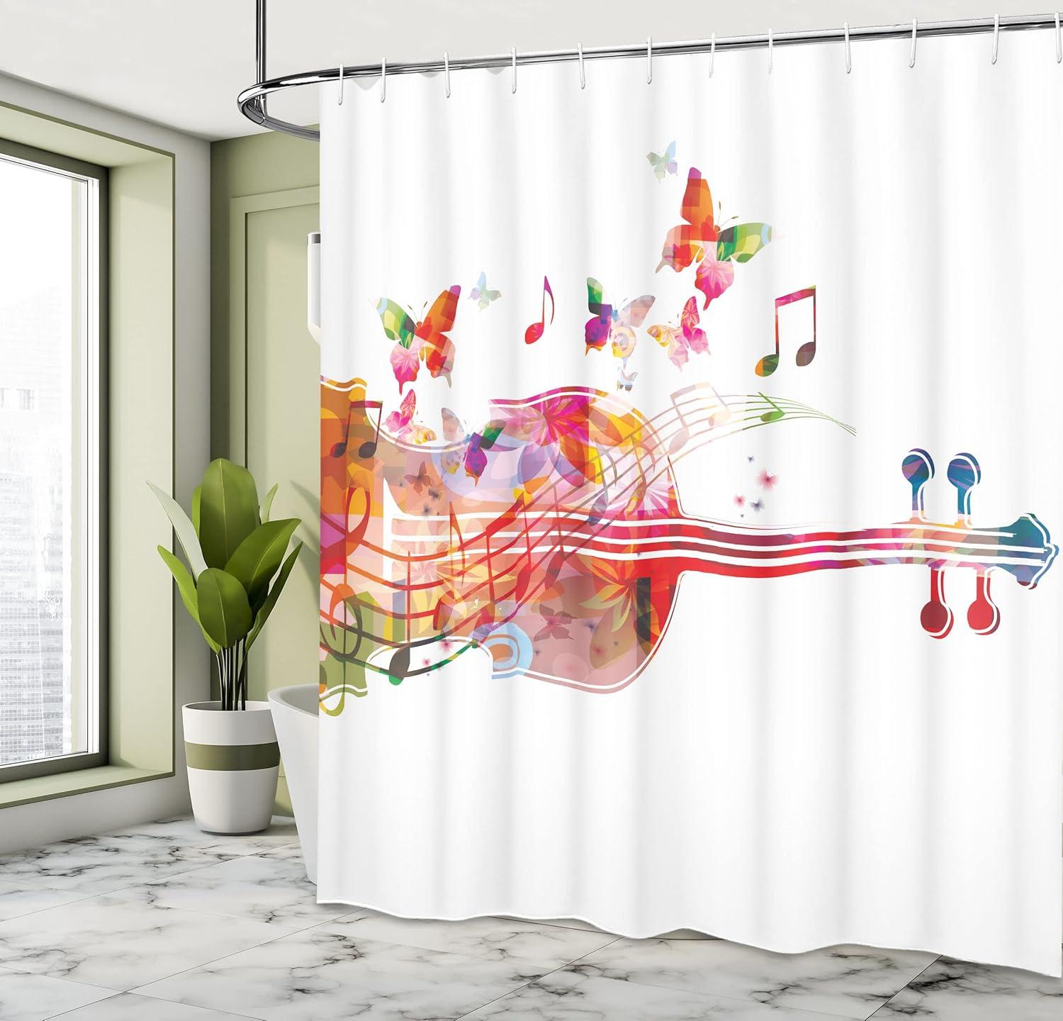 imageAmbesonne Sports Shower Curtain Cartoon Soccer Balls Showing Various Expressions Bored Laughing Happy Smiley Cloth Fabric Bathroom Decor Set with Hooks 69 W x 75 L White BlackTaupe Warm