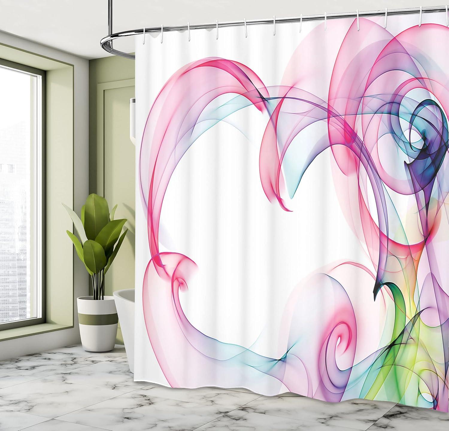imageAmbesonne Sports Shower Curtain Cartoon Soccer Balls Showing Various Expressions Bored Laughing Happy Smiley Cloth Fabric Bathroom Decor Set with Hooks 69 W x 75 L White BlackGreen Pink