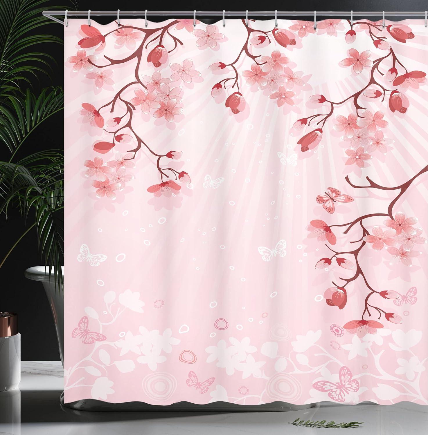 imageAmbesonne Sports Shower Curtain Cartoon Soccer Balls Showing Various Expressions Bored Laughing Happy Smiley Cloth Fabric Bathroom Decor Set with Hooks 69 W x 75 L White BlackPink Coral