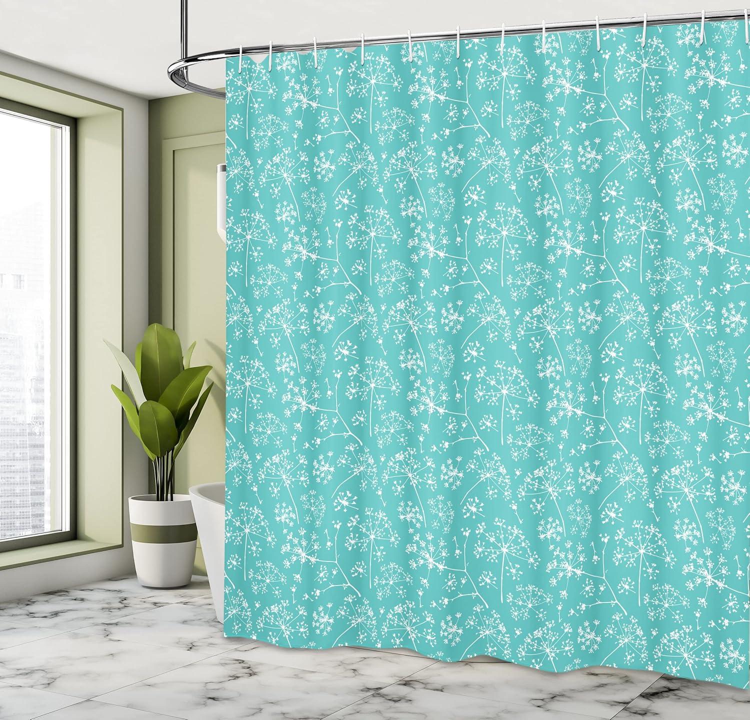 imageAmbesonne Sports Shower Curtain Cartoon Soccer Balls Showing Various Expressions Bored Laughing Happy Smiley Cloth Fabric Bathroom Decor Set with Hooks 69 W x 75 L White BlackWhite Seafoam