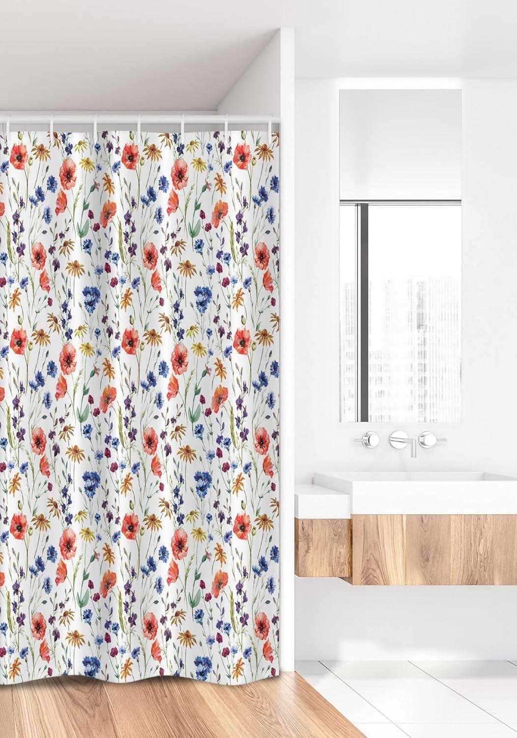 imageAmbesonne Sports Shower Curtain Cartoon Soccer Balls Showing Various Expressions Bored Laughing Happy Smiley Cloth Fabric Bathroom Decor Set with Hooks 69 W x 75 L White BlackOrange Blue