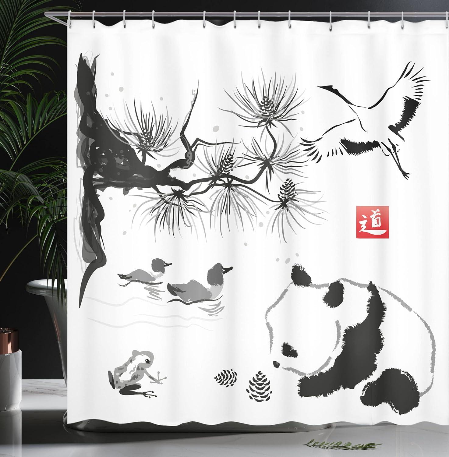imageAmbesonne Sports Shower Curtain Cartoon Soccer Balls Showing Various Expressions Bored Laughing Happy Smiley Cloth Fabric Bathroom Decor Set with Hooks 69 W x 75 L White BlackCream Grey