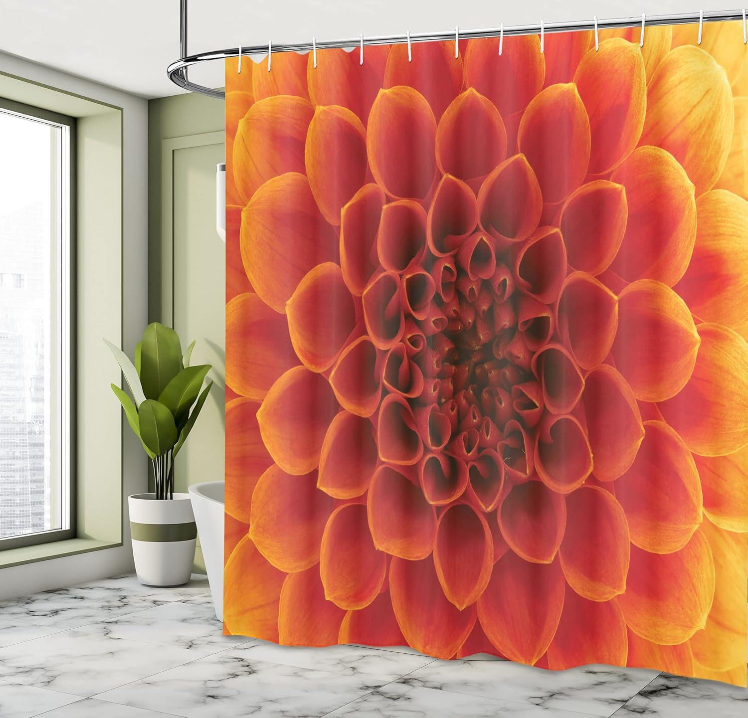 imageAmbesonne Sports Shower Curtain Cartoon Soccer Balls Showing Various Expressions Bored Laughing Happy Smiley Cloth Fabric Bathroom Decor Set with Hooks 69 W x 75 L White BlackOrange Red