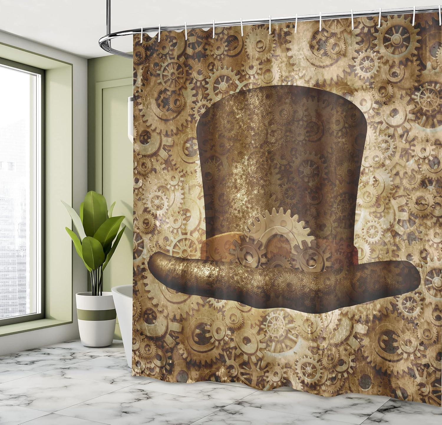 imageAmbesonne Sports Shower Curtain Cartoon Soccer Balls Showing Various Expressions Bored Laughing Happy Smiley Cloth Fabric Bathroom Decor Set with Hooks 69 W x 75 L White BlackSand Brown