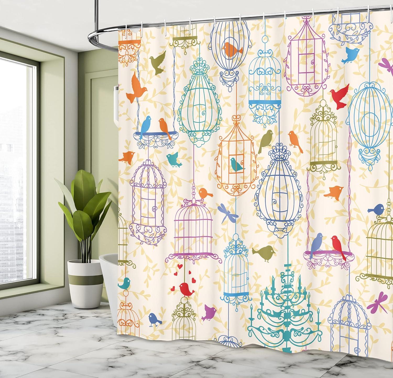 imageAmbesonne Sports Shower Curtain Cartoon Soccer Balls Showing Various Expressions Bored Laughing Happy Smiley Cloth Fabric Bathroom Decor Set with Hooks 69 W x 75 L White BlackPurple Green