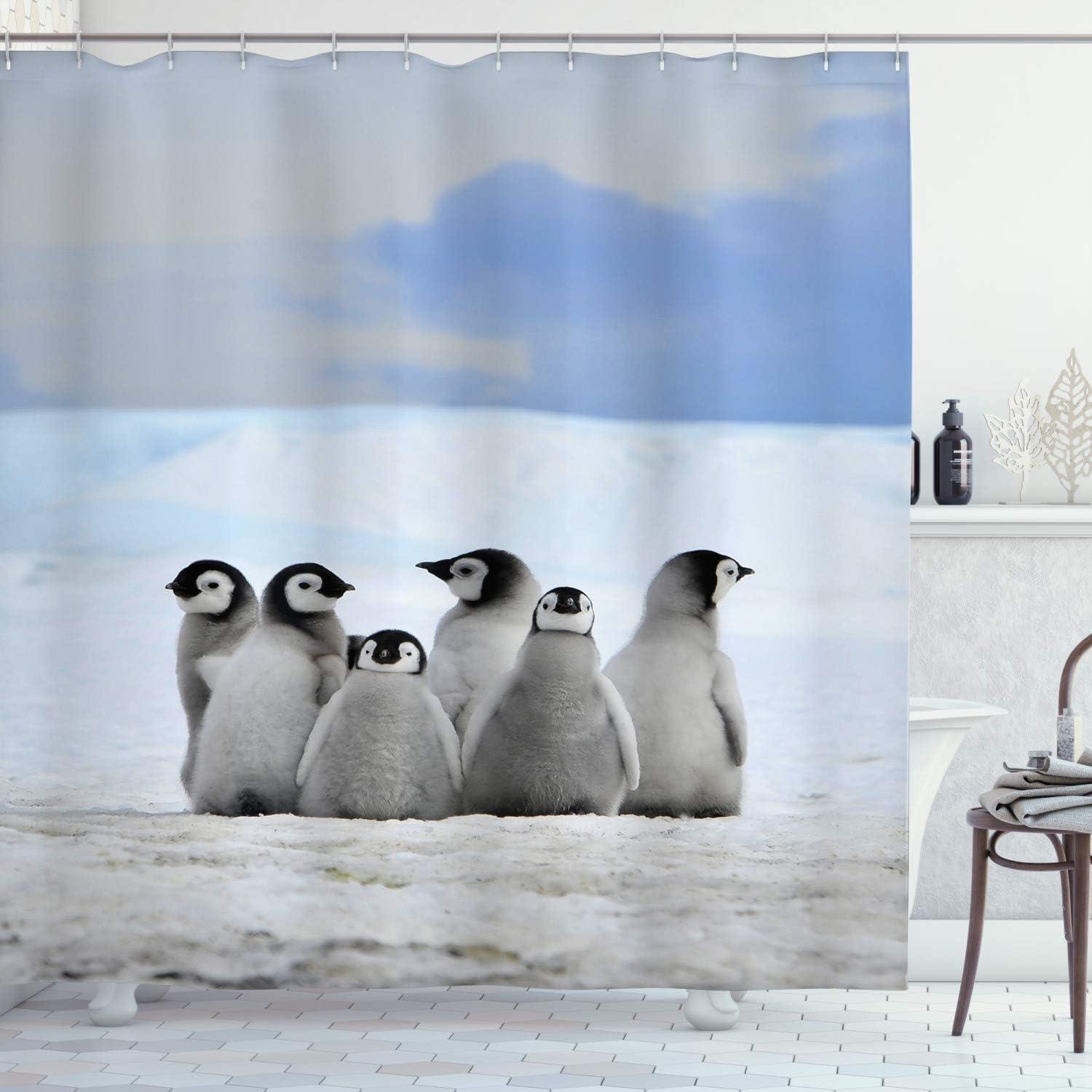 imageAmbesonne Sports Shower Curtain Cartoon Soccer Balls Showing Various Expressions Bored Laughing Happy Smiley Cloth Fabric Bathroom Decor Set with Hooks 69 W x 75 L White BlackGrey White