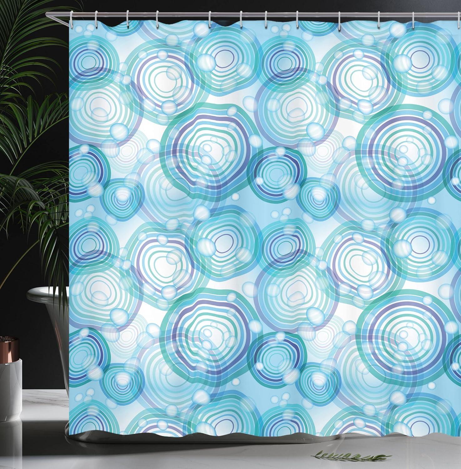 imageAmbesonne Sports Shower Curtain Cartoon Soccer Balls Showing Various Expressions Bored Laughing Happy Smiley Cloth Fabric Bathroom Decor Set with Hooks 69 W x 75 L White BlackMint Green