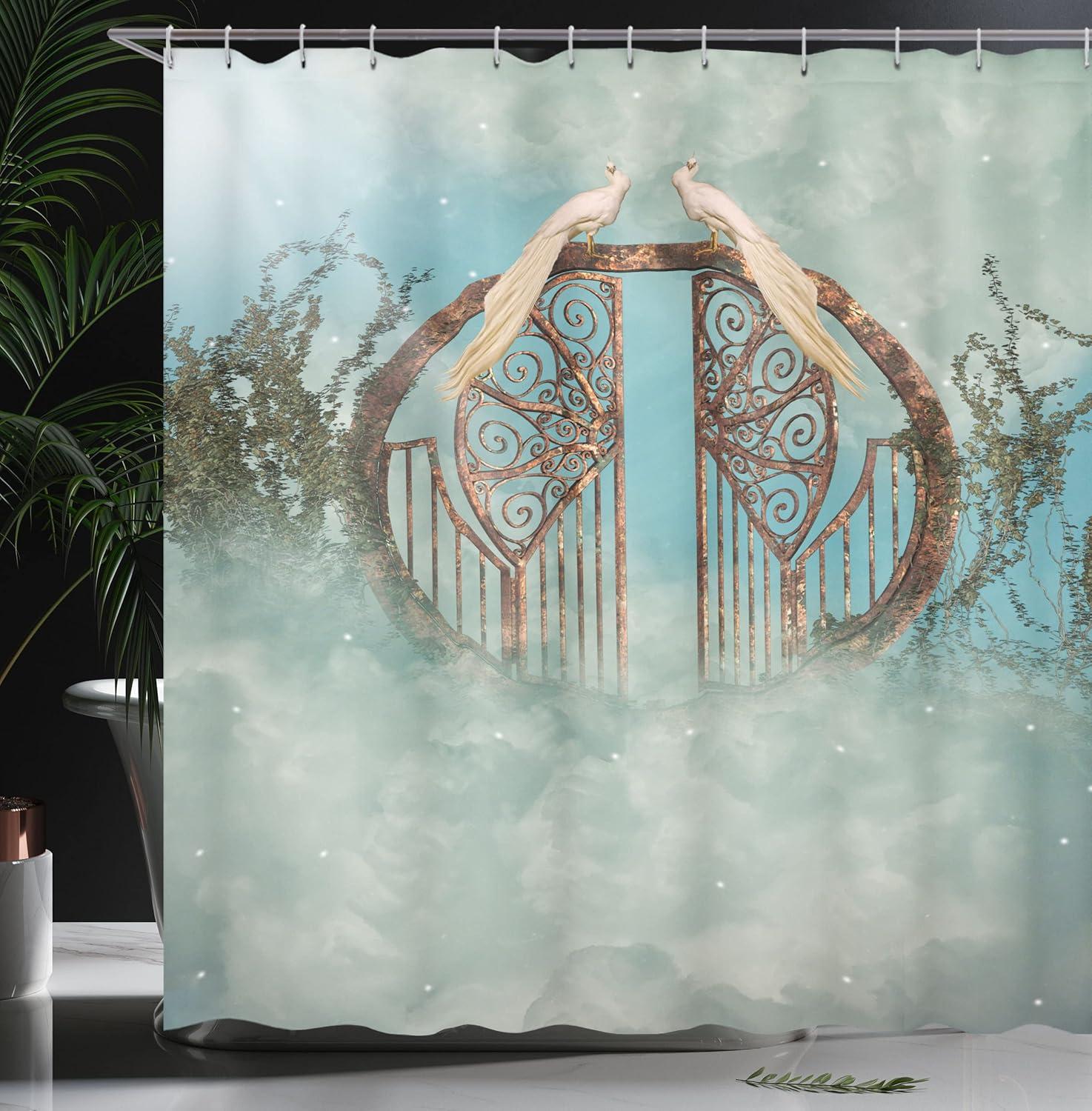 imageAmbesonne Sports Shower Curtain Cartoon Soccer Balls Showing Various Expressions Bored Laughing Happy Smiley Cloth Fabric Bathroom Decor Set with Hooks 69 W x 75 L White BlackTurquoise Aqua