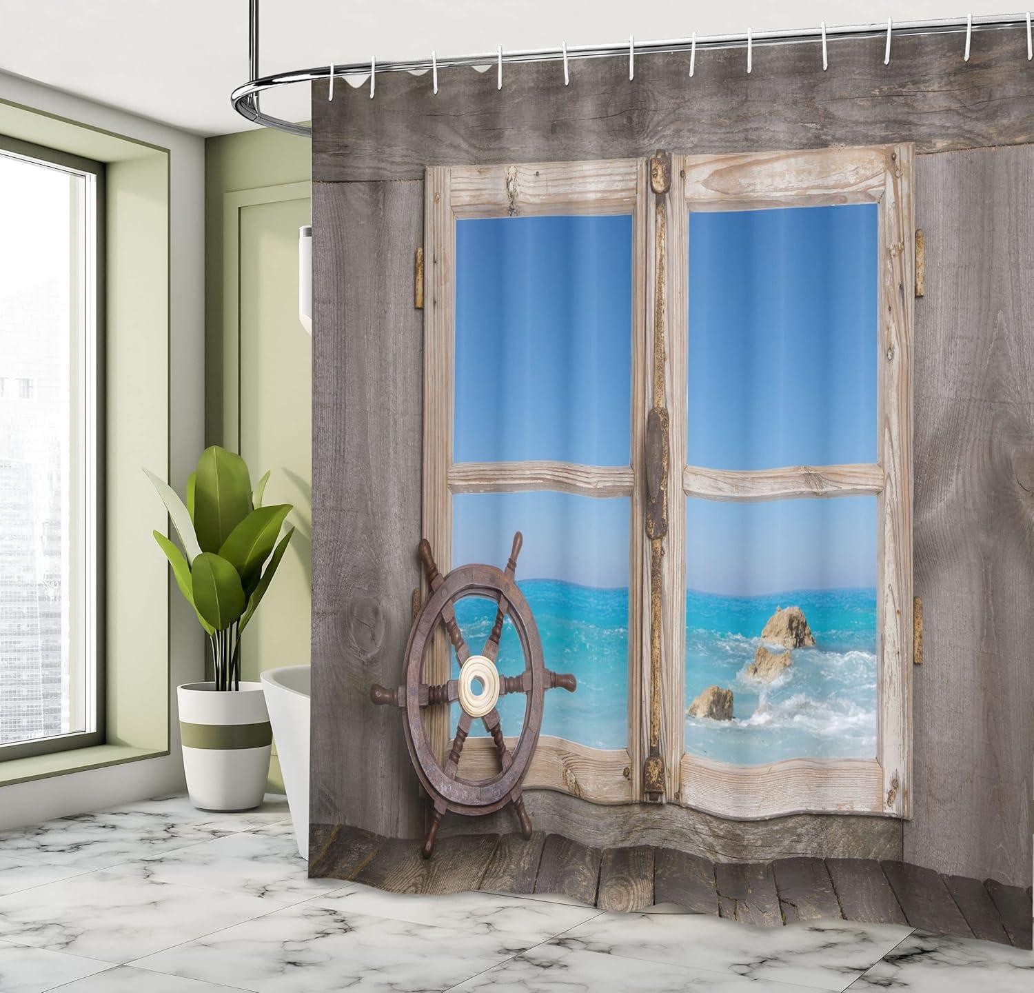 imageAmbesonne Sports Shower Curtain Cartoon Soccer Balls Showing Various Expressions Bored Laughing Happy Smiley Cloth Fabric Bathroom Decor Set with Hooks 69 W x 75 L White BlackTaupe Blue