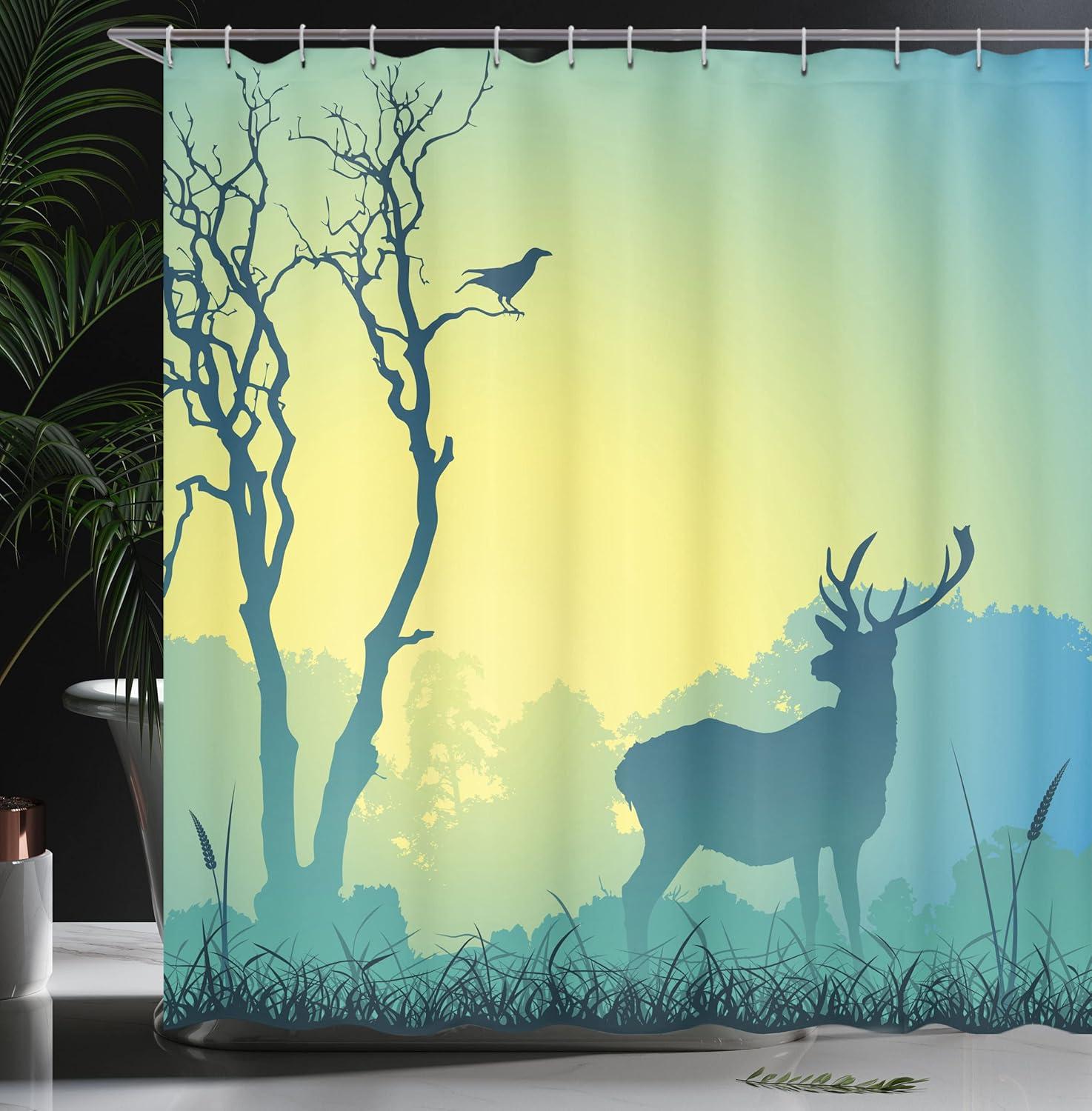 imageAmbesonne Sports Shower Curtain Cartoon Soccer Balls Showing Various Expressions Bored Laughing Happy Smiley Cloth Fabric Bathroom Decor Set with Hooks 69 W x 75 L White BlackPale Green Blue