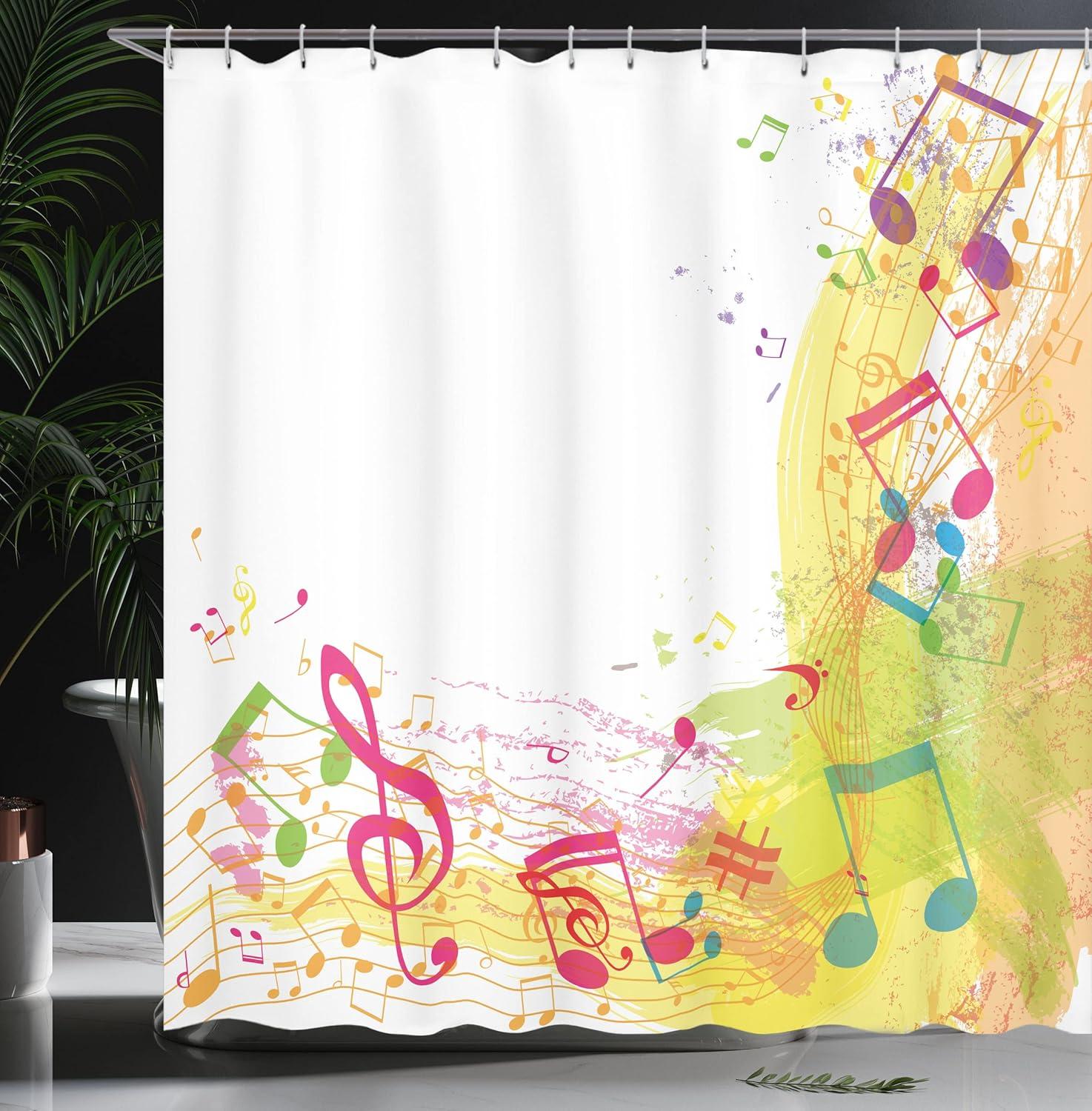 imageAmbesonne Sports Shower Curtain Cartoon Soccer Balls Showing Various Expressions Bored Laughing Happy Smiley Cloth Fabric Bathroom Decor Set with Hooks 69 W x 75 L White BlackPale Yellow
