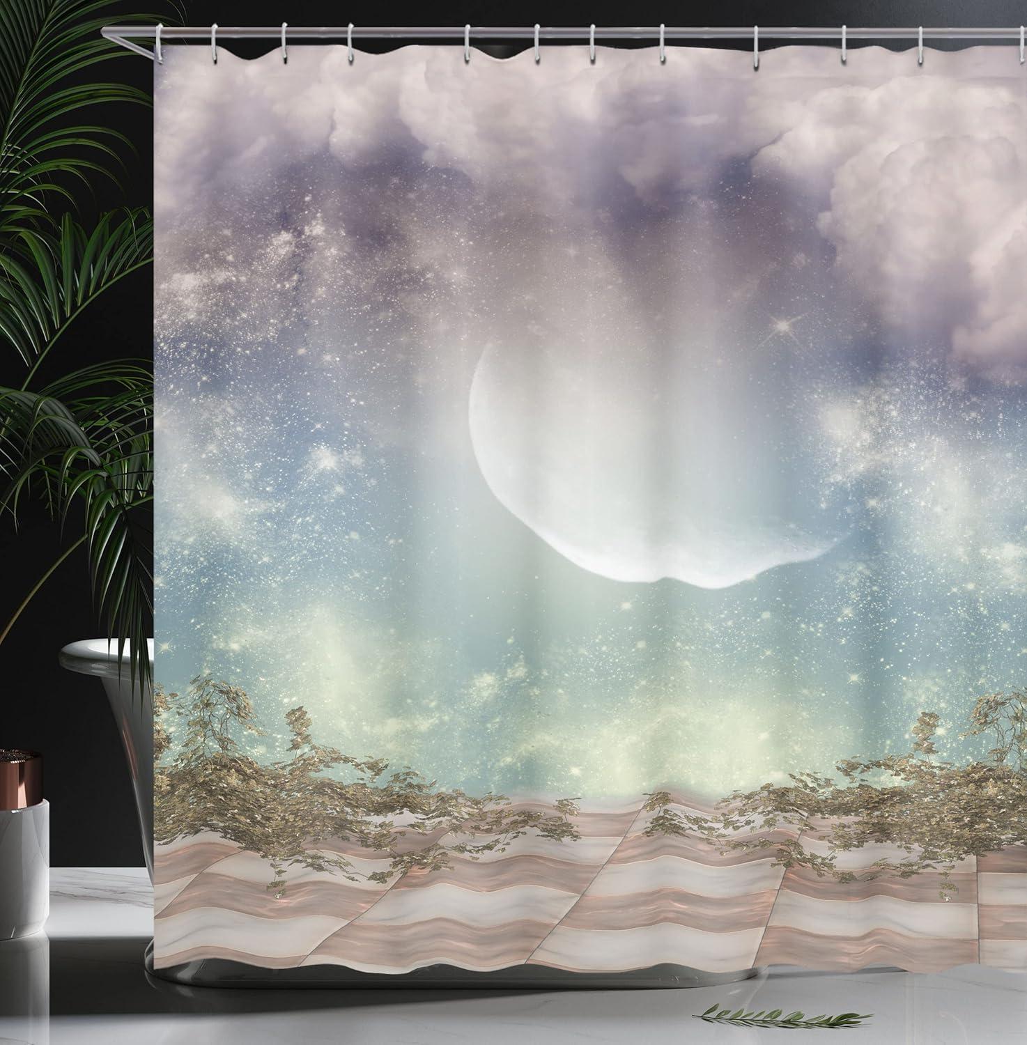 imageAmbesonne Sports Shower Curtain Cartoon Soccer Balls Showing Various Expressions Bored Laughing Happy Smiley Cloth Fabric Bathroom Decor Set with Hooks 69 W x 75 L White BlackTurquoise Purple