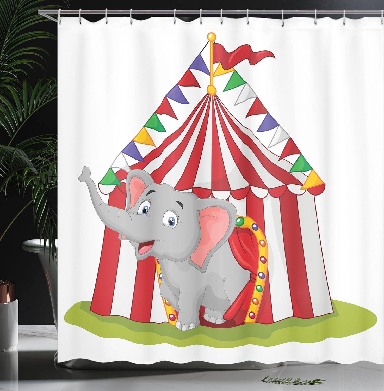 imageAmbesonne Sports Shower Curtain Cartoon Soccer Balls Showing Various Expressions Bored Laughing Happy Smiley Cloth Fabric Bathroom Decor Set with Hooks 69 W x 75 L White BlackPale Grey