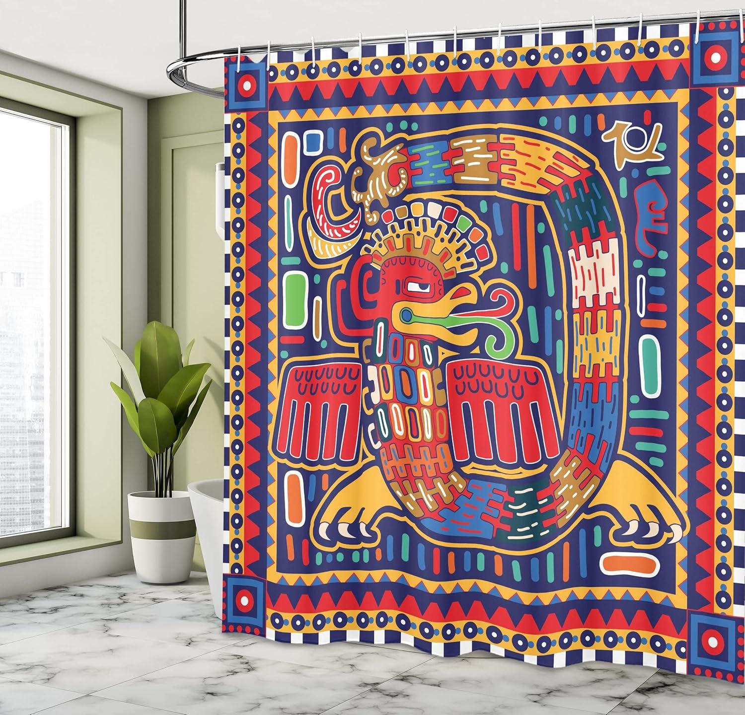 imageAmbesonne Sports Shower Curtain Cartoon Soccer Balls Showing Various Expressions Bored Laughing Happy Smiley Cloth Fabric Bathroom Decor Set with Hooks 69 W x 75 L White BlackMustard Orange
