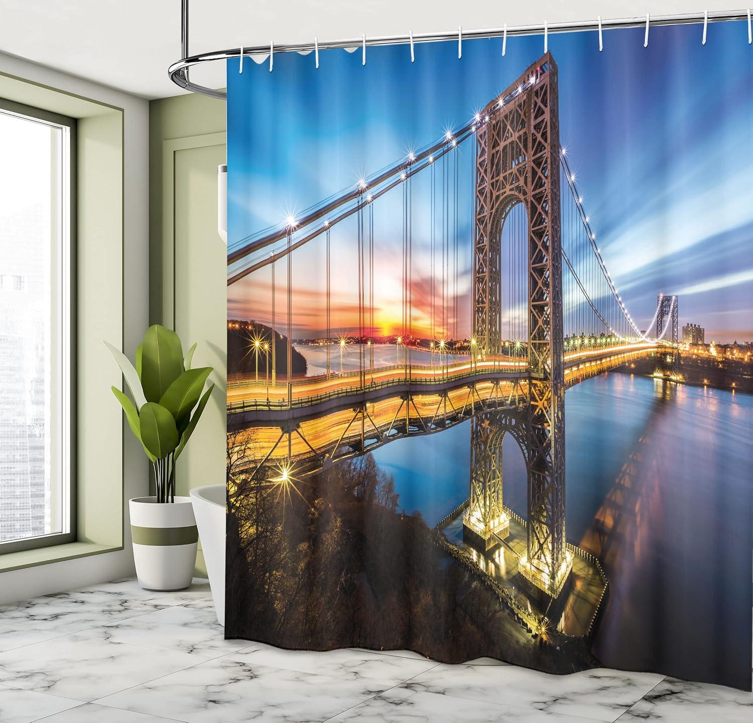 imageAmbesonne Sports Shower Curtain Cartoon Soccer Balls Showing Various Expressions Bored Laughing Happy Smiley Cloth Fabric Bathroom Decor Set with Hooks 69 W x 75 L White BlackMustard