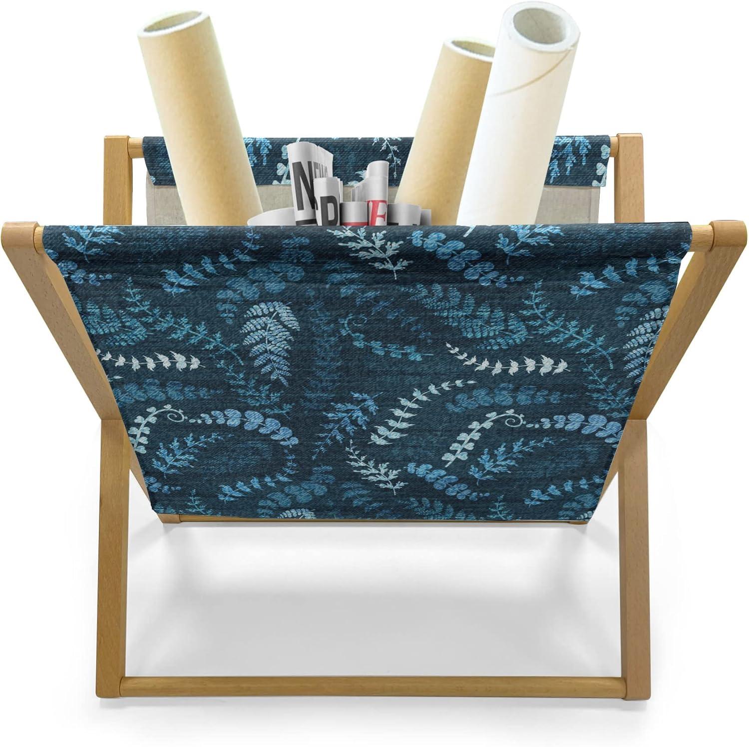 imageAmbesonne Spring Magazine and Book Holder Blossoms Forms Heart Shapes Valentines Day Orderly Repeated Illustration Floor Rack Decor for Interior of Home amp Office 22 x 19 White Pale FuchsiaTurquoise Pale Blue