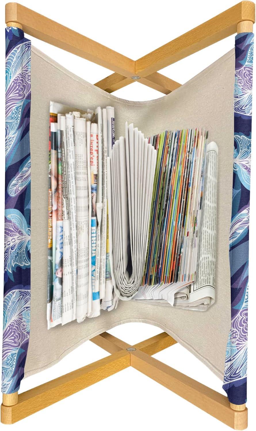 imageAmbesonne Spring Magazine and Book Holder Blossoms Forms Heart Shapes Valentines Day Orderly Repeated Illustration Floor Rack Decor for Interior of Home amp Office 22 x 19 White Pale FuchsiaPale Blue Navy Blue