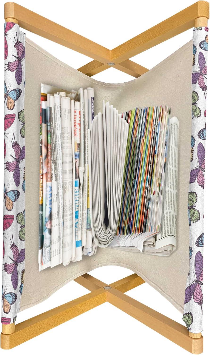 imageAmbesonne Valentines Day Magazine and Book Holder Romantic Love Theme of Vibrant Hearts in Circle Forms Floor Rack Decor for Interior of Home amp Office 22 x 19 Vermilion PinkAlmond Pink and Violet