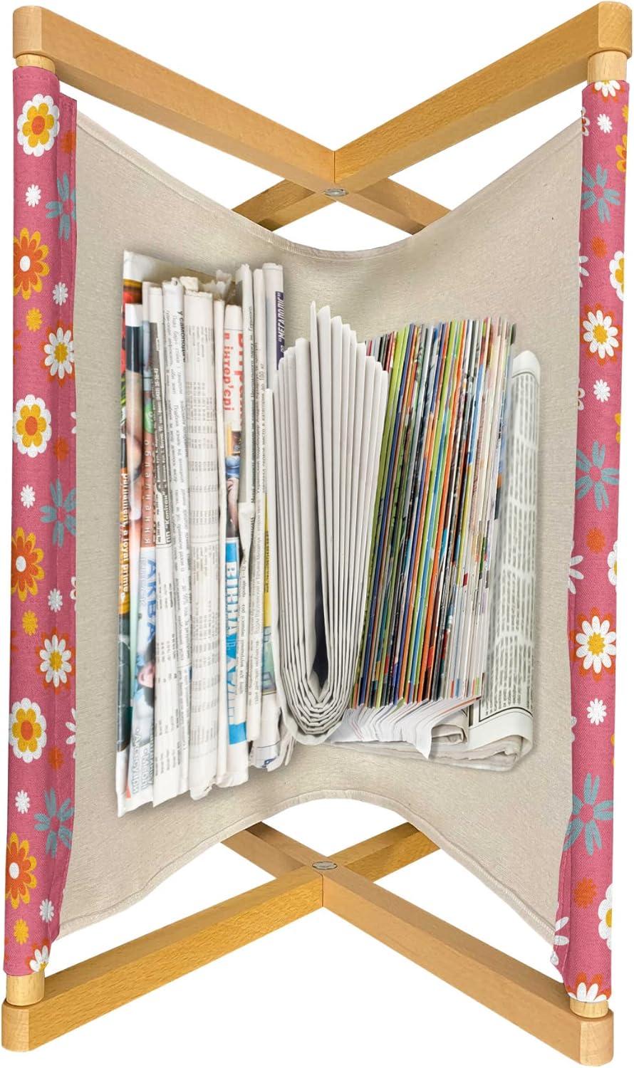 imageAmbesonne Valentines Day Magazine and Book Holder Romantic Love Theme of Vibrant Hearts in Circle Forms Floor Rack Decor for Interior of Home amp Office 22 x 19 Vermilion PinkVermilion Pale Teal