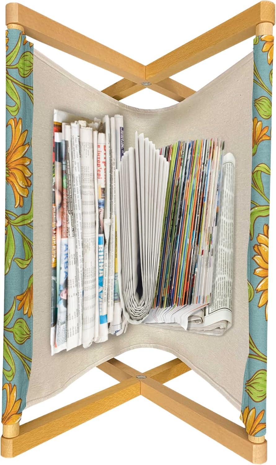 imageAmbesonne Valentines Day Magazine and Book Holder Romantic Love Theme of Vibrant Hearts in Circle Forms Floor Rack Decor for Interior of Home amp Office 22 x 19 Vermilion PinkPale Teal Orange