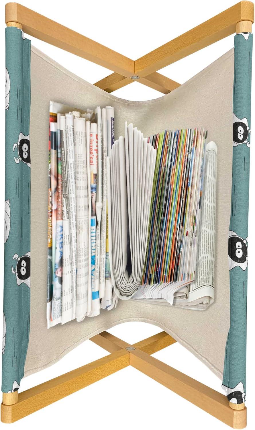 imageAmbesonne Valentines Day Magazine and Book Holder Romantic Pandas Hearts Doodle Love Theme Art Pattern Floor Rack Decor for Interior of Home amp Office 22 x 19 Charcoal Grey Pink and WhiteGreen Charcoal Grey