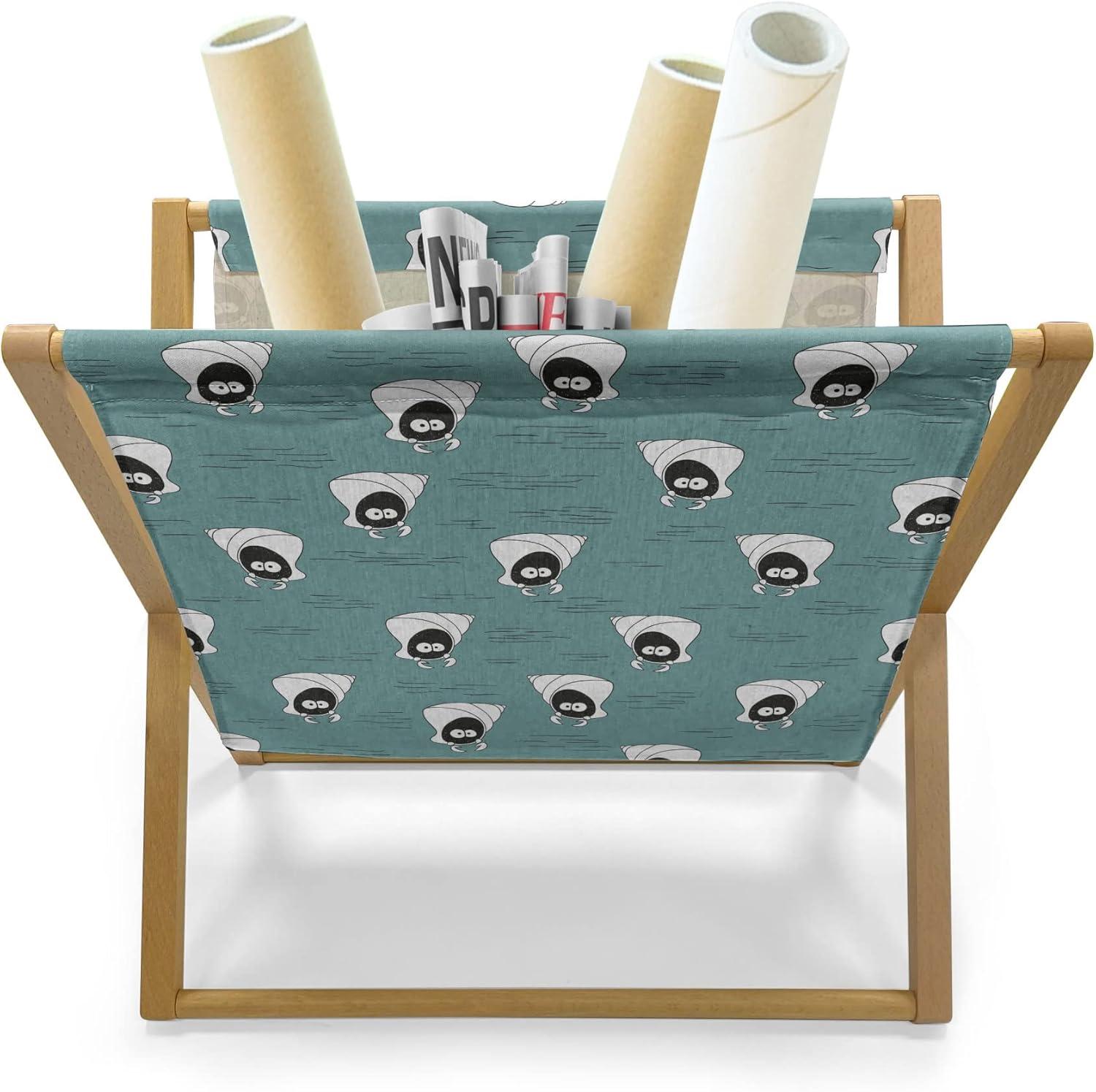 imageAmbesonne Valentines Day Magazine and Book Holder Romantic Pandas Hearts Doodle Love Theme Art Pattern Floor Rack Decor for Interior of Home amp Office 22 x 19 Charcoal Grey Pink and WhiteGreen Charcoal Grey