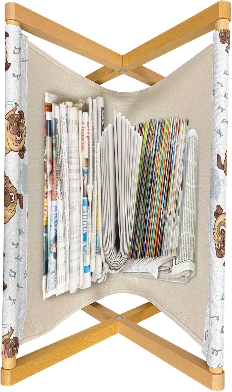 imageAmbesonne Valentines Day Magazine and Book Holder Romantic Pandas Hearts Doodle Love Theme Art Pattern Floor Rack Decor for Interior of Home amp Office 22 x 19 Charcoal Grey Pink and WhitePastel Brown Blue Grey