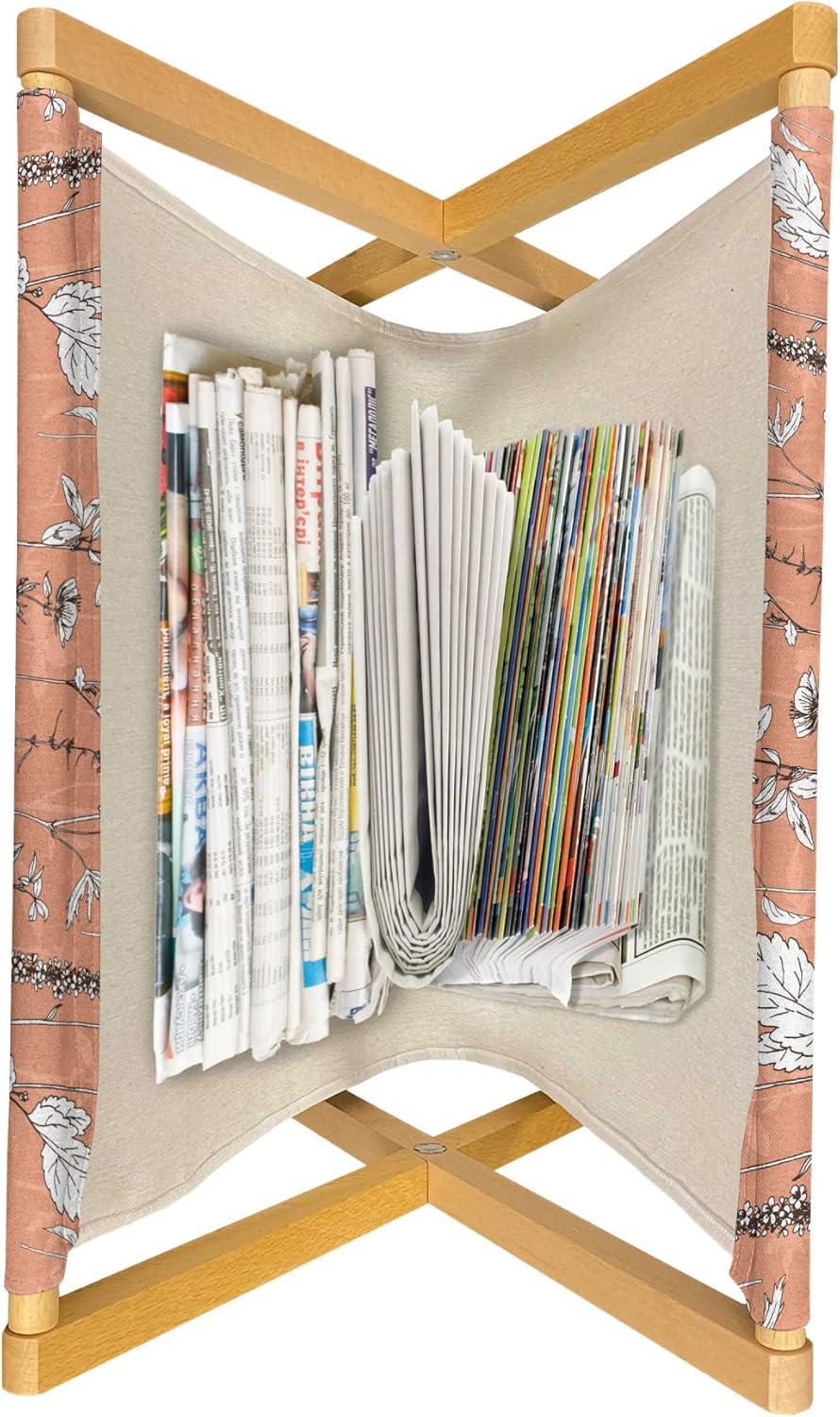 imageAmbesonne Valentines Day Magazine and Book Holder Simple Love Themed Pattern with Big and Little Hearts Floor Rack Decor for Interior of Home amp Office 22 x 19 Fuchsia and Dark PinkSalmon Dark Brown