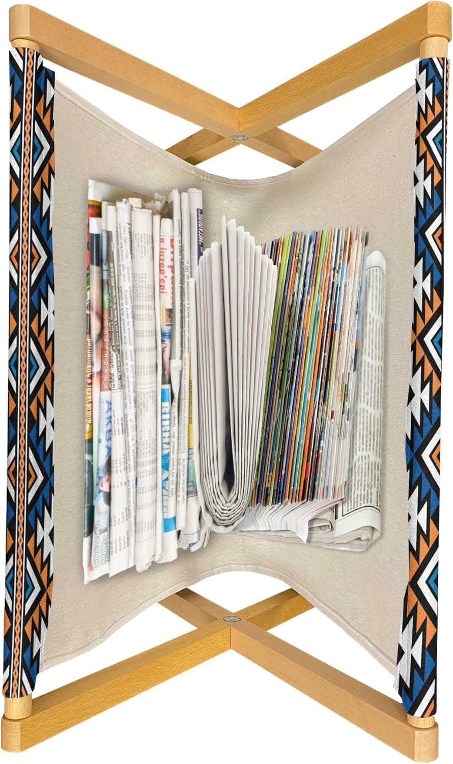 imageAmbesonne Valentines Day Magazine and Book Holder Simple Love Themed Pattern with Big and Little Hearts Floor Rack Decor for Interior of Home amp Office 22 x 19 Fuchsia and Dark PinkOrange Blue and White
