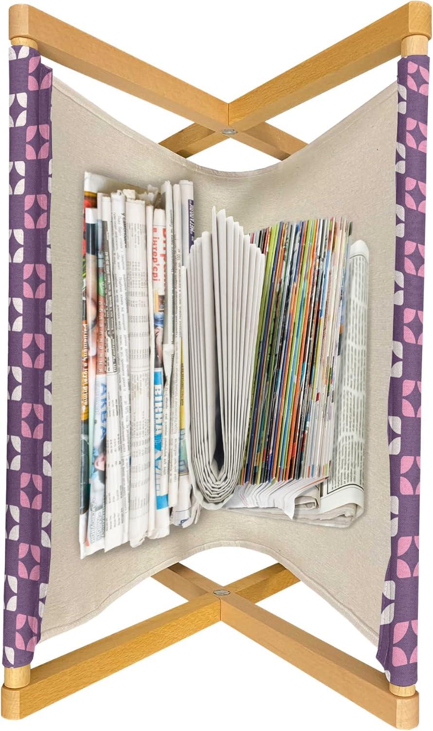 imageAmbesonne Valentines Day Magazine and Book Holder Simple Love Themed Pattern with Big and Little Hearts Floor Rack Decor for Interior of Home amp Office 22 x 19 Fuchsia and Dark PinkPurple Pale Pink