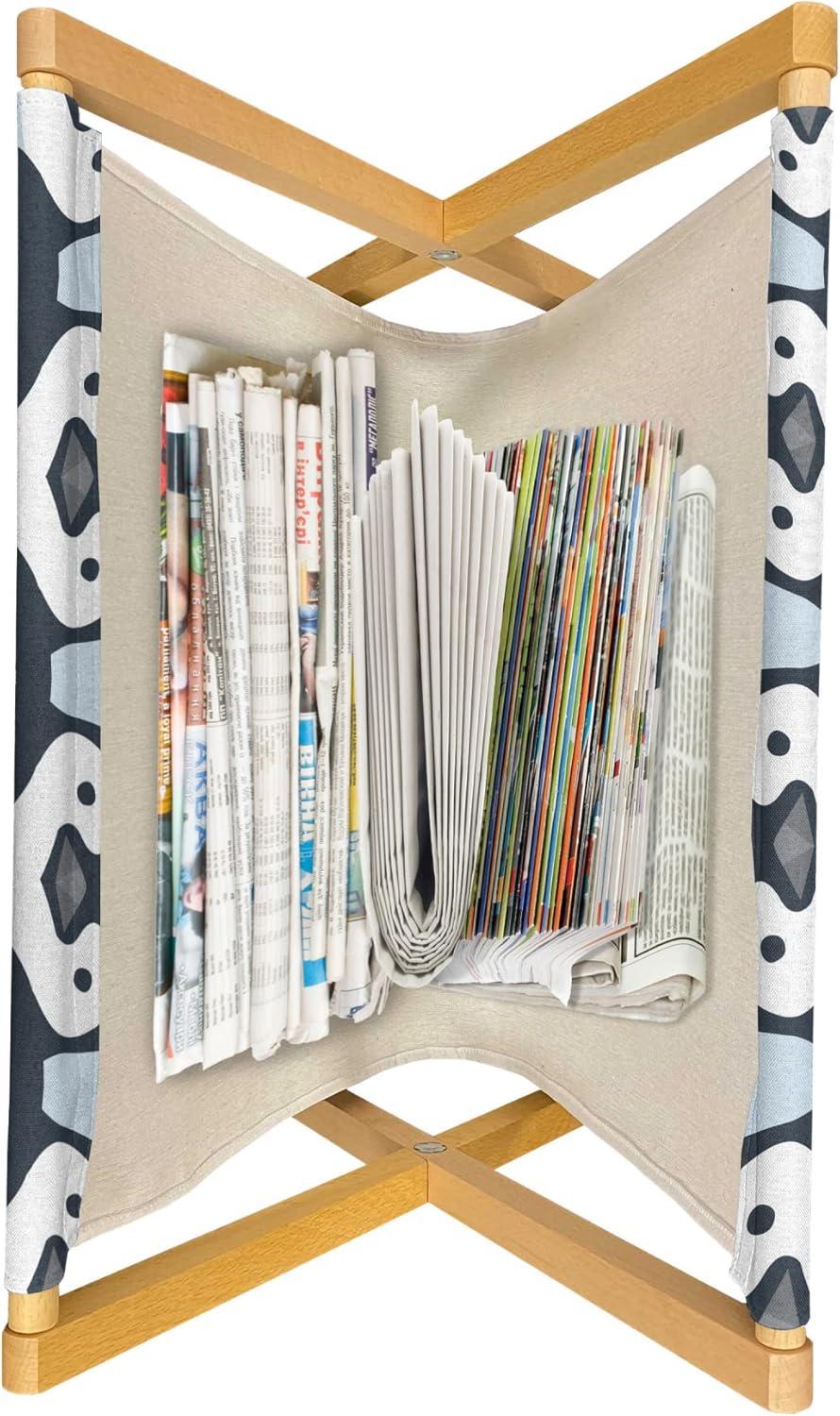 imageAmbesonne Valentines Day Magazine and Book Holder Simple Love Themed Pattern with Big and Little Hearts Floor Rack Decor for Interior of Home amp Office 22 x 19 Fuchsia and Dark PinkSlate Blue Pale Blue