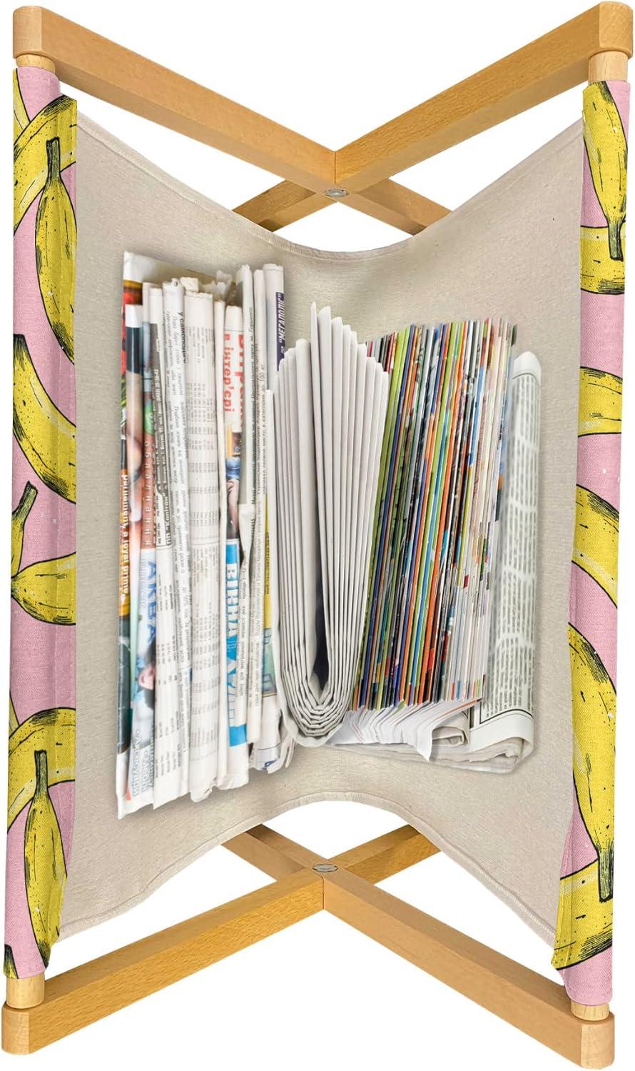 imageAmbesonne Valentines Day Magazine and Book Holder Simple Love Themed Pattern with Big and Little Hearts Floor Rack Decor for Interior of Home amp Office 22 x 19 Fuchsia and Dark PinkRose Mustard