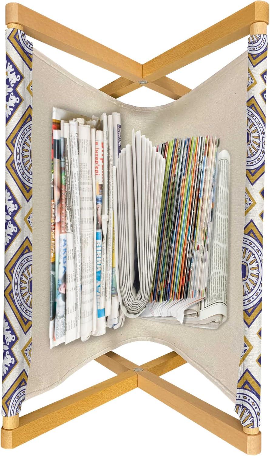 imageAmbesonne Valentines Magazine and Book Holder Doodle Style Abstract Heart Shapes with Love and Affection Theme Floor Rack Decor for Interior of Home amp Office 22 x 19 Beige Dark Coral WhiteEarth Yellow and Dark Blue