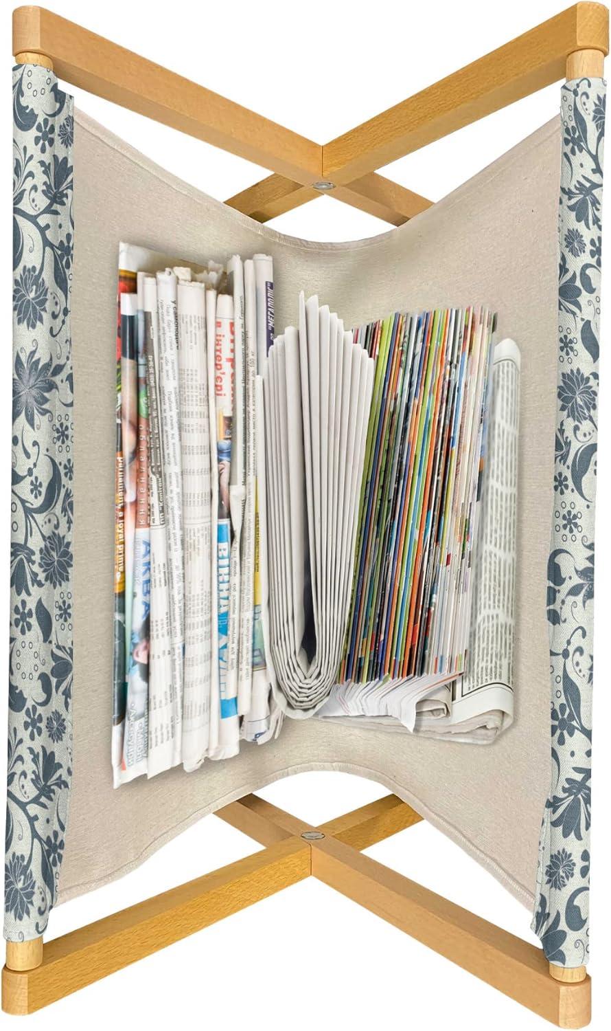 imageAmbesonne Valentines Magazine and Book Holder Doodle Style Abstract Heart Shapes with Love and Affection Theme Floor Rack Decor for Interior of Home amp Office 22 x 19 Beige Dark Coral WhiteBeige Slate Blue