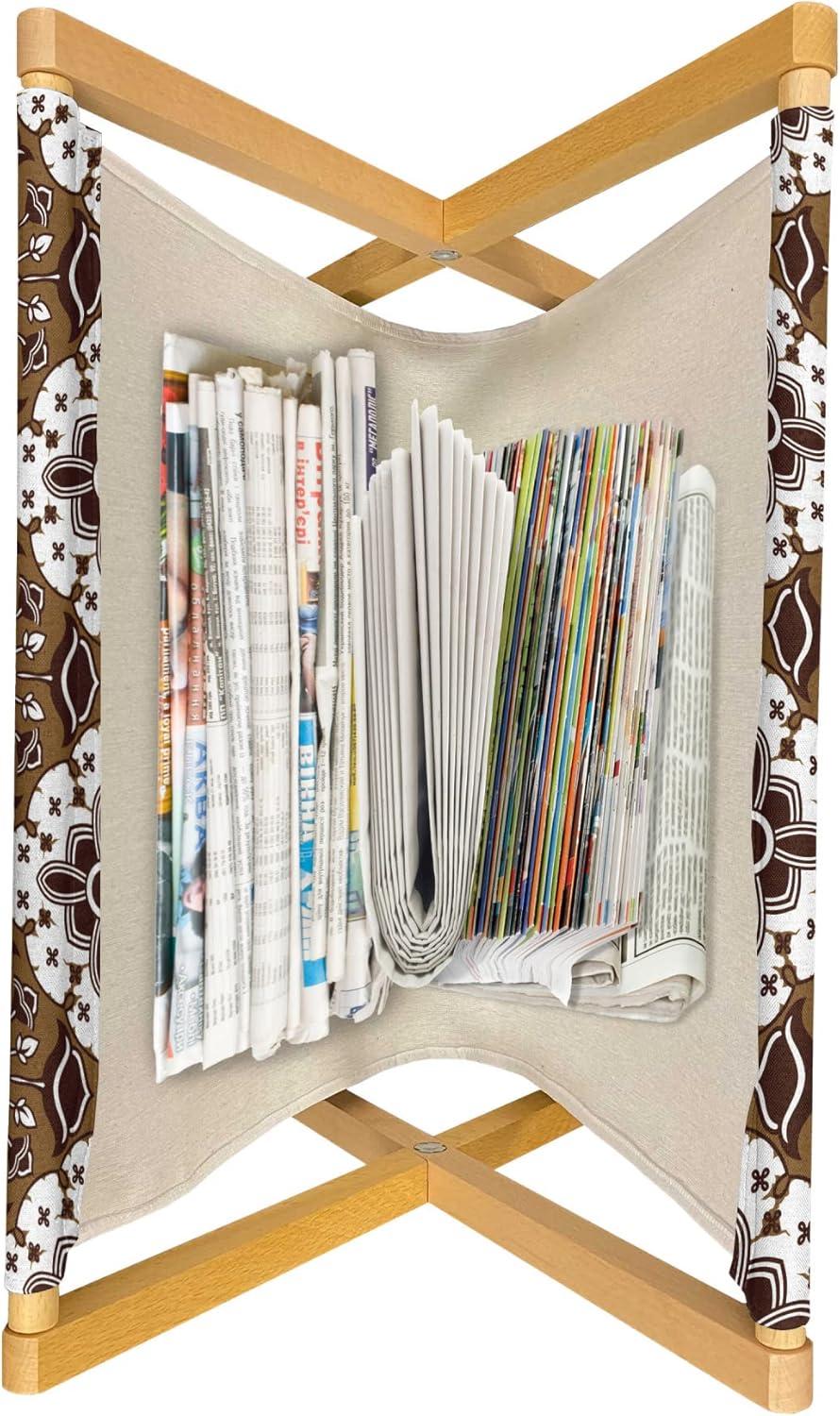 imageAmbesonne Valentines Magazine and Book Holder Doodle Style Abstract Heart Shapes with Love and Affection Theme Floor Rack Decor for Interior of Home amp Office 22 x 19 Beige Dark Coral WhiteDark Brown White Brown