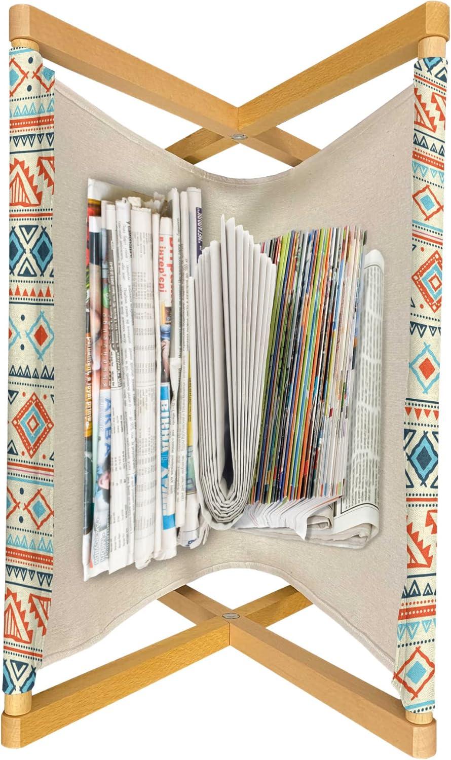 imageAmbesonne Valentines Magazine and Book Holder Doodle Style Abstract Heart Shapes with Love and Affection Theme Floor Rack Decor for Interior of Home amp Office 22 x 19 Beige Dark Coral WhiteOrange Blue Pale Yellow