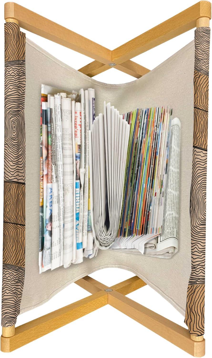 imageAmbesonne Valentines Magazine and Book Holder Doodle Style Abstract Heart Shapes with Love and Affection Theme Floor Rack Decor for Interior of Home amp Office 22 x 19 Beige Dark Coral WhiteBeige Pale Brown
