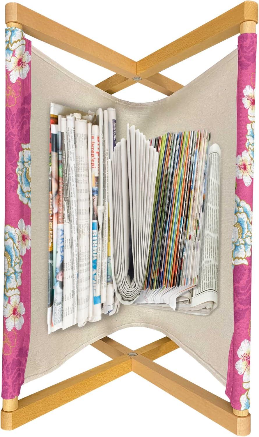 imageAmbesonne Valentines Magazine and Book Holder Doodle Style Abstract Heart Shapes with Love and Affection Theme Floor Rack Decor for Interior of Home amp Office 22 x 19 Beige Dark Coral WhitePink Blue Green
