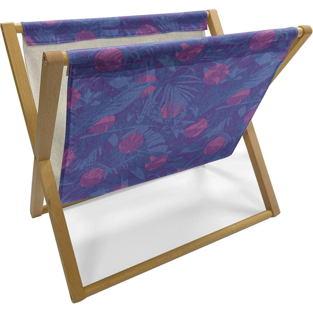 imageAmbesonne Funky Magazine and Book Holder Heart Shapes on Plain Background Romantic and Aquatic Style Valentines Day Floor Rack Decor for Interior of Home amp Office 22 x 19 Sea Blue Cadet BlueFuchsia Violet Blue