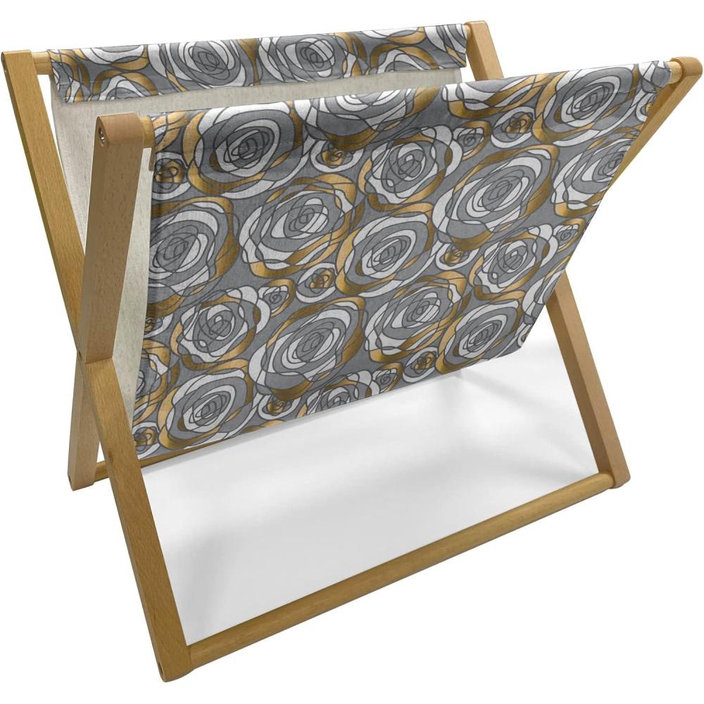 imageAmbesonne Giraffe Magazine and Book Holder Couple Kissing Valentines Day Theme Lovers of Safari Animals Fun Romance Floor Rack Decor for Interior of Home amp Office 22 x 19 Cinnamon White PeachPale Coffee Grey and White