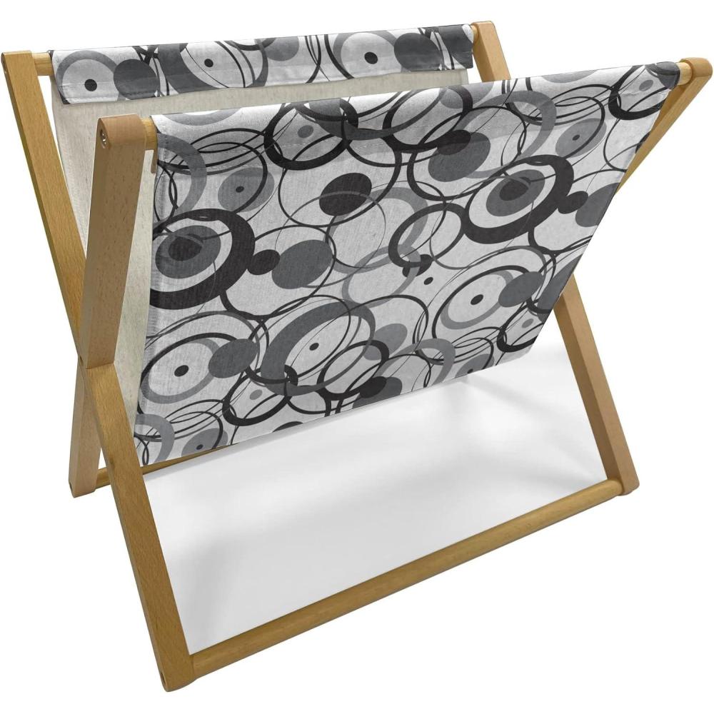imageAmbesonne Kiss Magazine and Book Holder Red Woman Lips Kiss Marks Pattern Romance Feminine Graphic Valentines Day Floor Rack Decor for Interior of Home amp Office 22 x 19 Vermilion WhiteGrey Black White