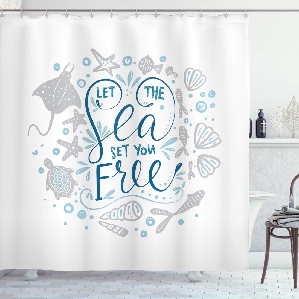 imageAmbesonne Owls Shower Curtain Cartoon Owl and a Butterfly on Floral Background Hello Message Illustration Cloth Fabric Bathroom Decor Set with Hooks 69 W x 70 L Rose Cadet Blue BrownPearl Silver Blue